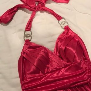 Short Shiny Pink Dress